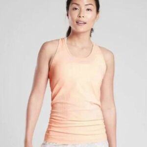Athleta Peach Pink Speedlight Seamless Racerback Tank Size Small